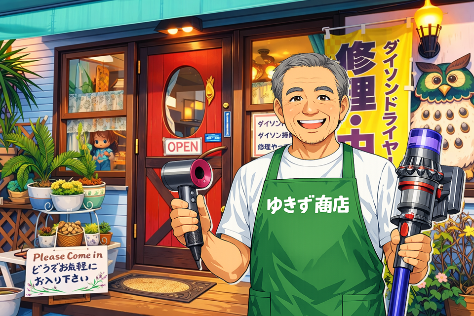 八王子のダイソン修理｜ドライヤー・掃除機専門店「ゆきず商店」代表 石丸よりご挨拶